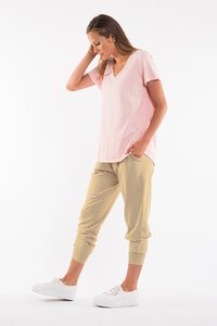 Elm Rib V Neck Top