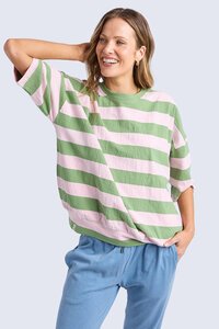 Elm Mazie Block Stripe Sweat