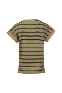 Vassalli Stepped Hem Stripe Top