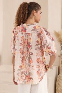 Iris Maxi Floral Button Top