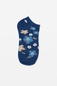 Stella + Gemma Floral No Show Socks