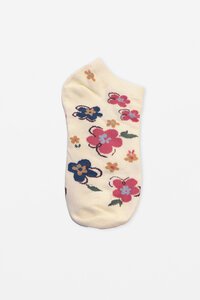 Stella + Gemma Floral No Show Socks