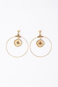 Stella + Gemma Star Hoop Earring