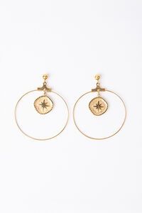 Stella + Gemma Star Hoop Earring