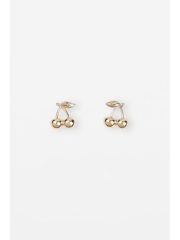 Stella + Gemma Gold Cherries Earring