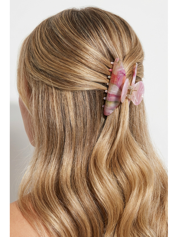 Stella + Gemma Oval Marbled Hair Claw