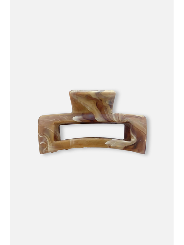 Stella + Gemma Marbled Caramel Hair Claw