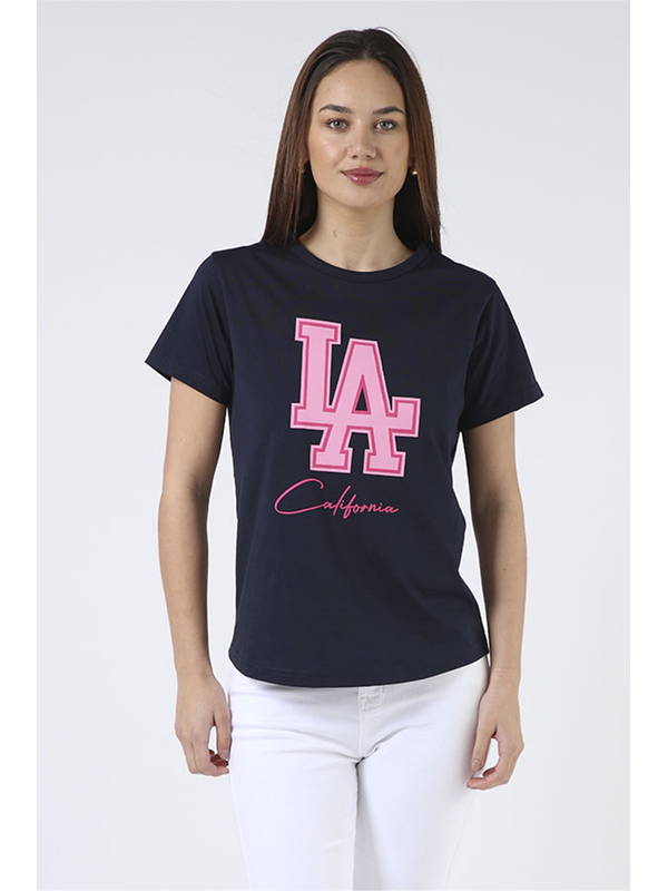 Stella + Gemma Navy LA Ace Tee