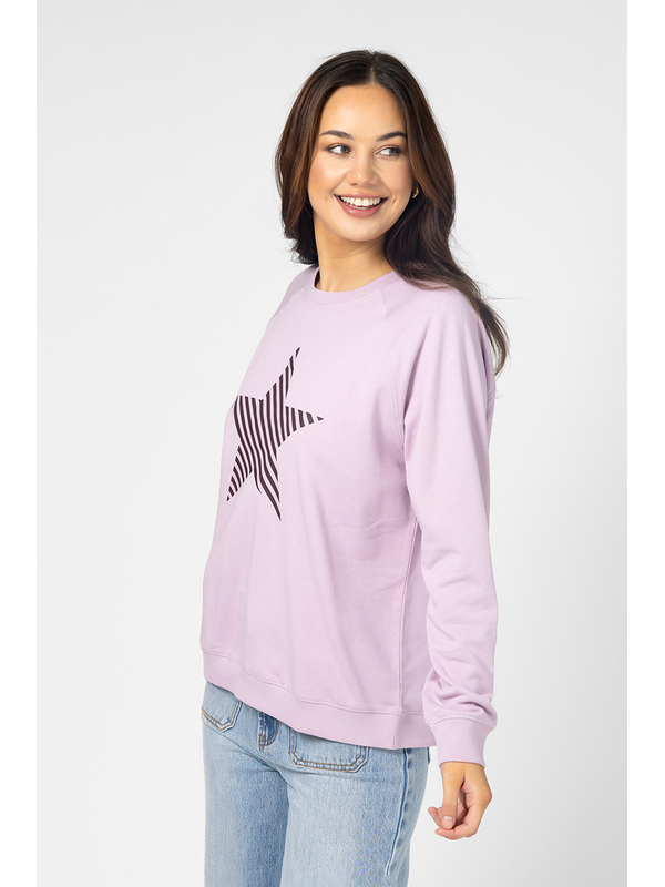 Stella + Gemma Striped Star Classic Sweat