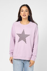 Stella + Gemma Striped Star Classic Sweat
