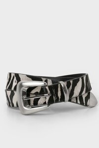 Storm Zebra Print Belt