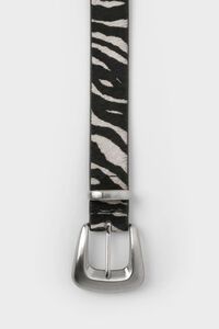 Storm Zebra Print Belt
