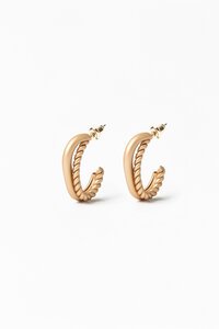 Stella + Gemma Half Chain Hoop Earring