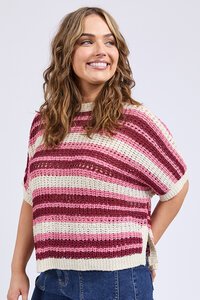 Elm Striped Knit Top