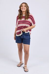Elm Striped Knit Top