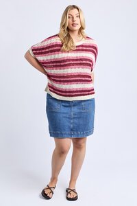 Elm Striped Knit Top