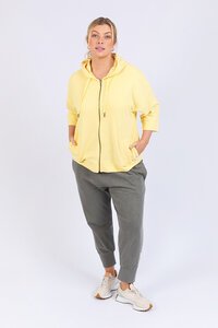 Elm Beachy Zip Hoodie Pale Banana