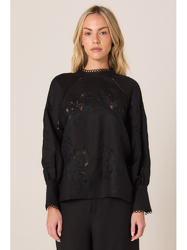 Fate + Becker Aven Embroidered Blouse