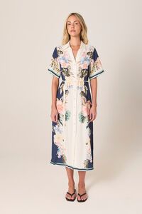Fate + Becker Solara Placement Print Shirt Dress