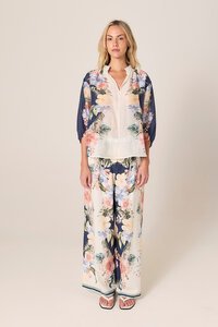 Fate + Becker Solara Split Neck Blouse - PRE ORDER