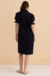 Betty Basics Scallop Denim Dress - PRE ORDER