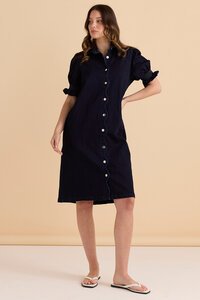 Betty Basics Scallop Denim Dress - PRE ORDER
