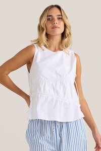 Sass Elin Gathered Tie Top - PRE ORDER