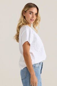 Sass Mira Crochet Tee - PRE ORDER