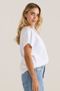Sass Mira Crochet Tee