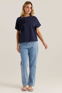Sass Mira Crochet Tee - PRE ORDER