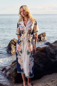 Fate + Becker Solara Placement Print Shirt Dress