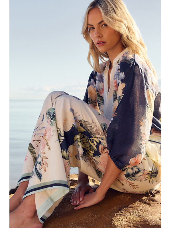 Fate + Becker Solara Split Neck Blouse - PRE ORDER