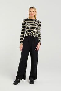 Et Alia Twist Long Sleeve Stripe Tee