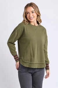 Foxwood Alex Stripe Cuff Crew