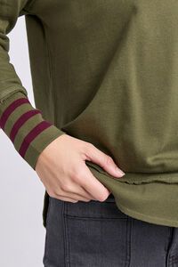 Foxwood Alex Stripe Cuff Crew