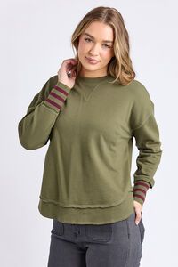 Foxwood Alex Stripe Cuff Crew
