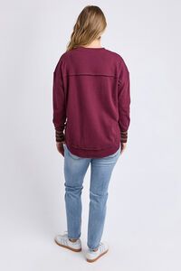 Foxwood Alex Stripe Cuff Crew