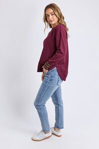 Foxwood Alex Stripe Cuff Crew