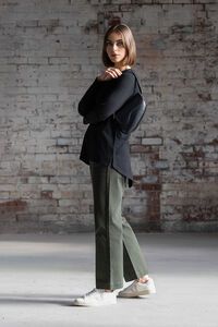 Vassalli Ivey Merino Top with Back Button Placket