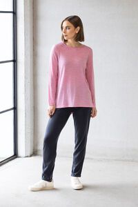 Vassalli Ivey Merino Top with Back Button Placket