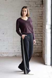 Vassalli Asher Merino Wide Leg Elastic Waist Pant