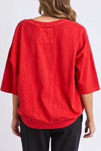 Elm Mazie Vee Neck Cranberry