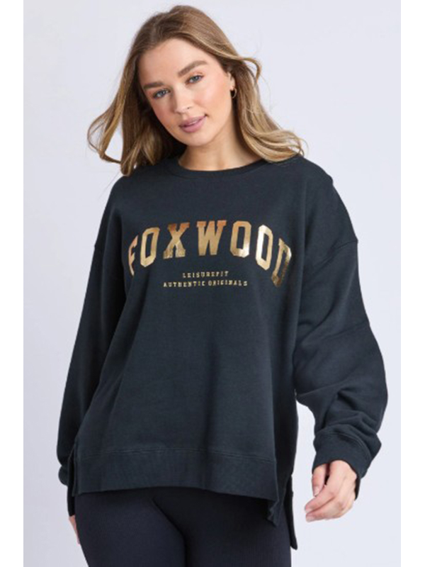 Foxwood Metallic Interval Crew