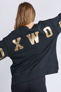 Foxwood Metallic Interval Crew