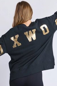 Foxwood Metallic Interval Crew