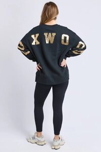 Foxwood Metallic Interval Crew