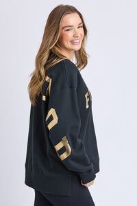 Foxwood Metallic Interval Crew