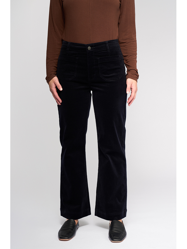 Vassalli Daily Cord Straight Ankle Grazer Pant