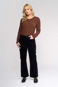 Vassalli Daily Cord Straight Ankle Grazer Pant