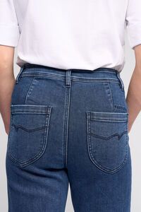 Vassalli Peace Wide Leg Jean- Brushed Indigo